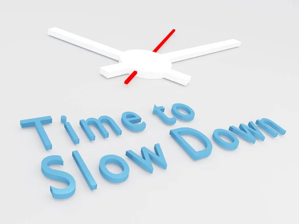 Czas na Slow Down koncepcja — Zdjęcie stockowe