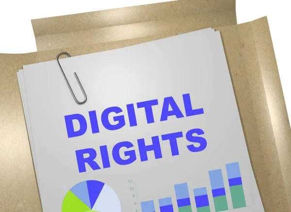 Concepto de derechos digitales —  Fotos de Stock