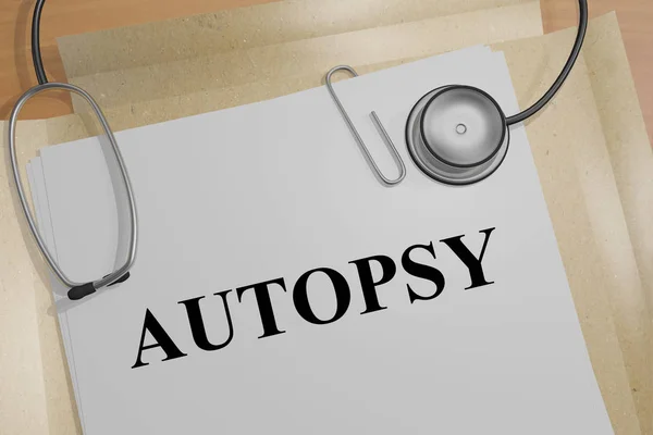 Autopsy - медична концепція — стокове фото