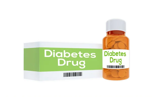 Diabete Concetto di droga — Foto Stock