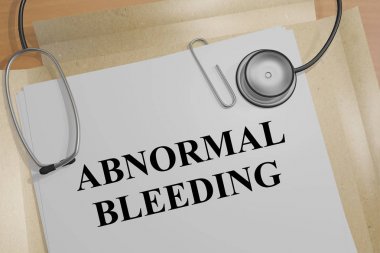 Abnormal Bleeding - medical concept clipart