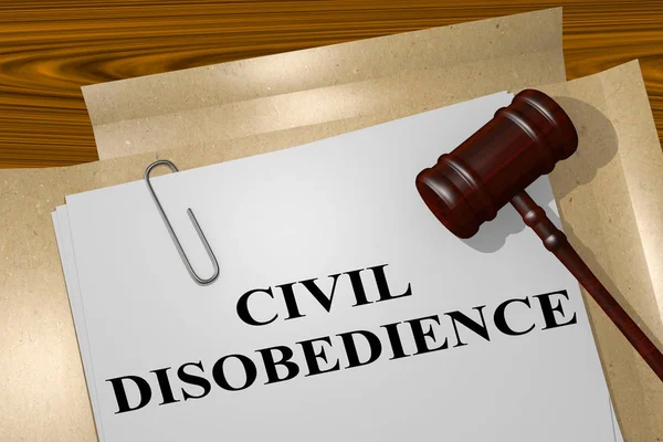 Civil Disobedience concept — Stock Photo, Image