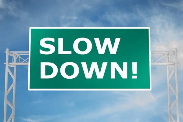 Slow Down! concept — Stock Photo, Image