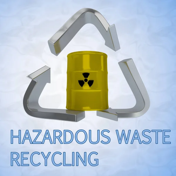 Concepto de reciclaje de residuos peligrosos — Foto de Stock