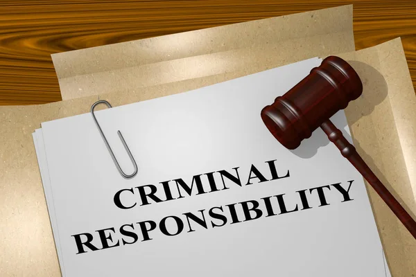 Criminal Responsibility concept — Stock Photo, Image