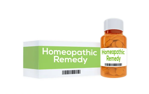 Homeopatik ilaç kavramı — Stok fotoğraf