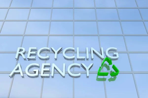 Conceito de Agência de Reciclagem — Fotografia de Stock