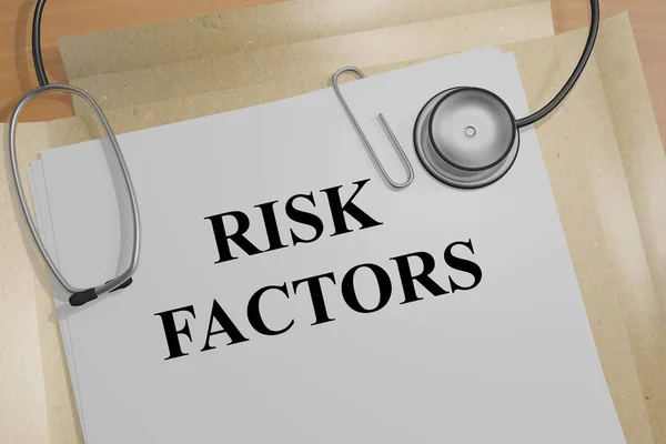 Факторы риска - медицинская концепция — стоковое фото