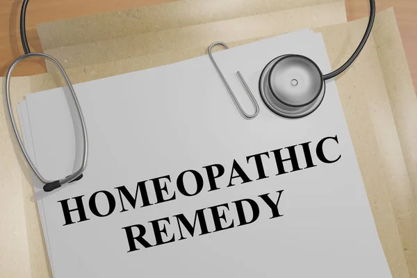 Remedio homeopático - concepto médico — Foto de Stock