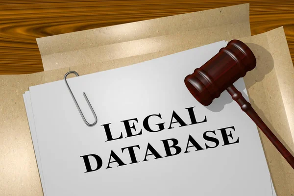 Юридичні поняття бази даних — стокове фото