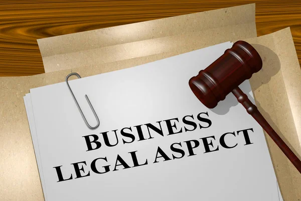 Concepto de Aspecto Legal Empresarial — Foto de Stock