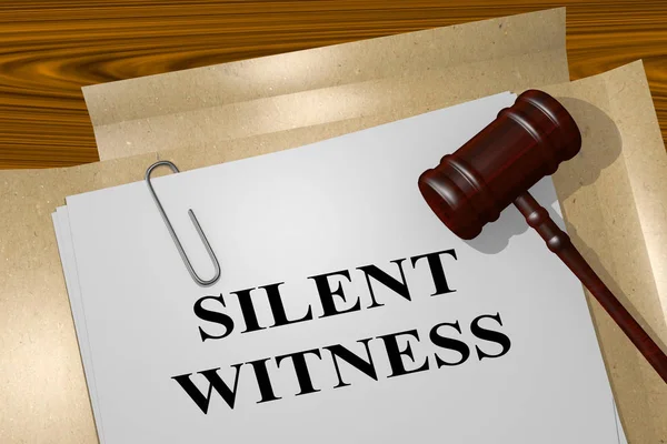 Conceptul Silent Witness — Fotografie, imagine de stoc