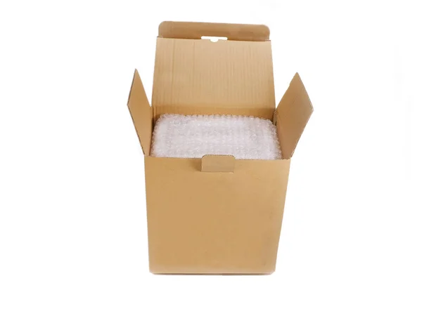 Empty carton box open — Stock Photo, Image