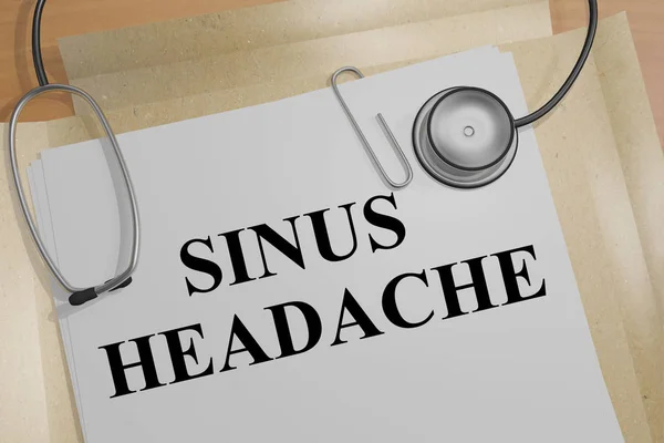 Синусовая головная боль - медицинская концепция — стоковое фото