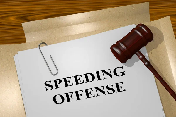 Concept d'infraction pour excès de vitesse — Photo