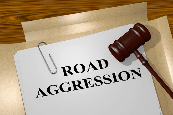 Road agressie concept — Stockfoto