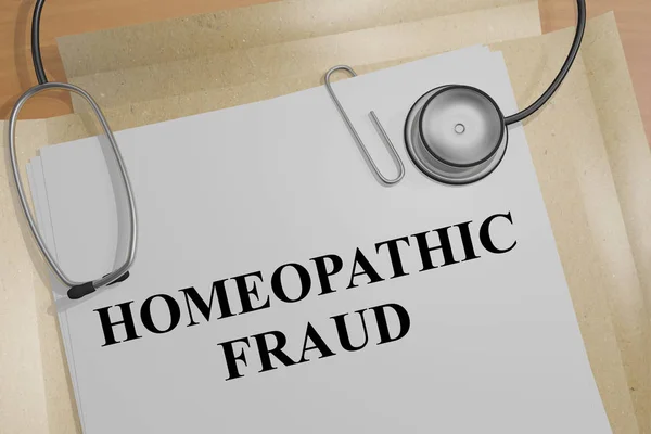 Fraude homéopathique - concept médical — Photo