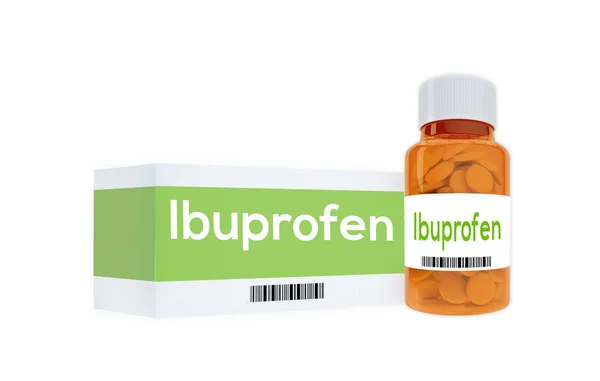Ibuprofen - medycznego — Zdjęcie stockowe