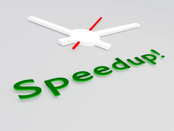 Speedup! concetto di tempo — Foto Stock