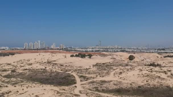 Dunes of sand in Israel — Stock Video