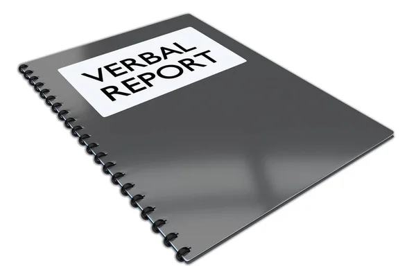 Conceito de relatório verbal — Fotografia de Stock