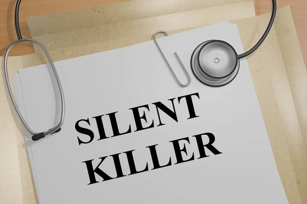Tyst mördare - medicinska begrepp — Stockfoto