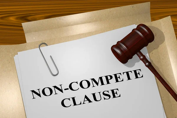 Concetto di clausola non concorrenziale — Foto Stock
