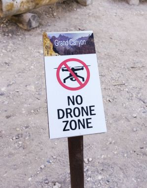 Drone bölge yok Büyük Kanyon tarihinde gönderildi.
