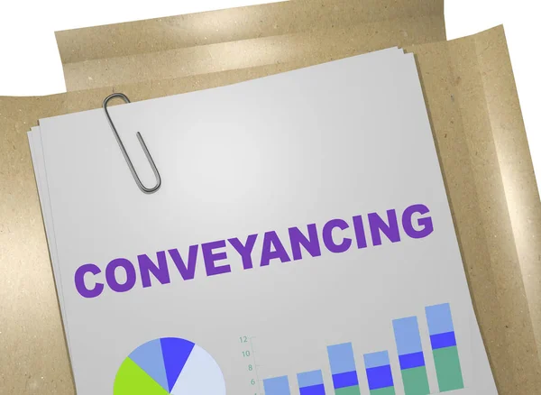 Conveyancing - concetto di procedura legale — Foto Stock