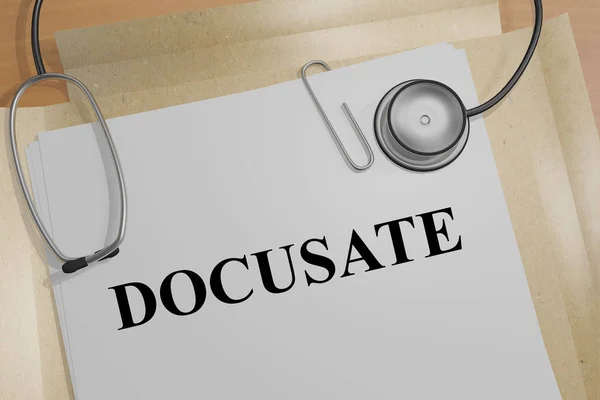 Docusate - sağlık kavramı — Stok fotoğraf