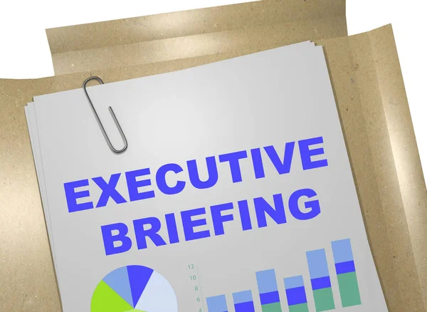 Executive Briefing koncept — Stock fotografie