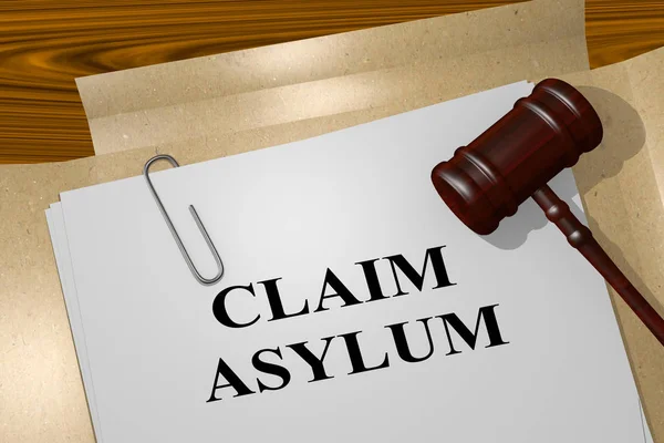 Claim Asylum concept — Stock Photo, Image