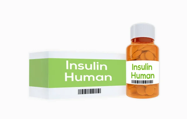 Menselijke insuline-concept — Stockfoto