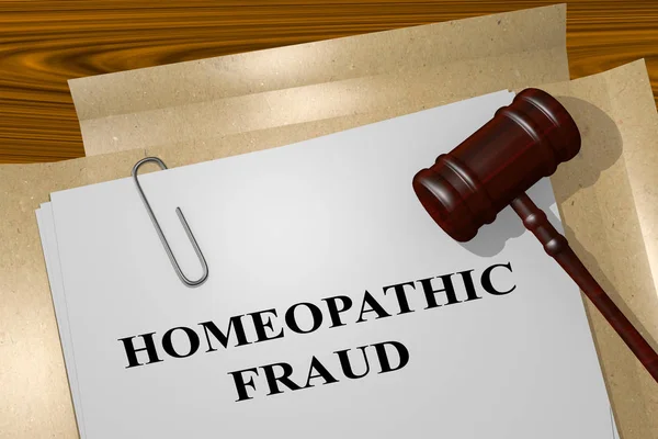 Homeopatycznych pojęcie oszustwa — Zdjęcie stockowe