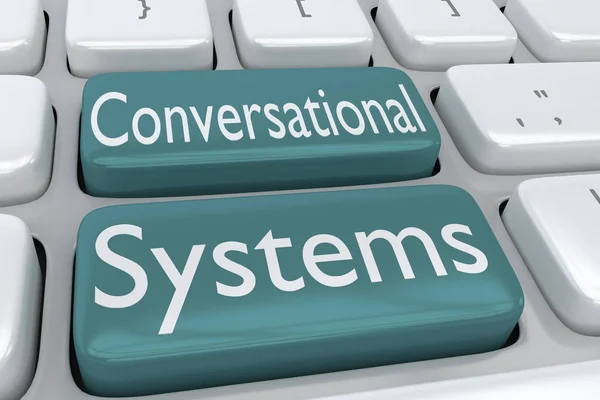 Concepto de Sistemas Conversacionales — Foto de Stock