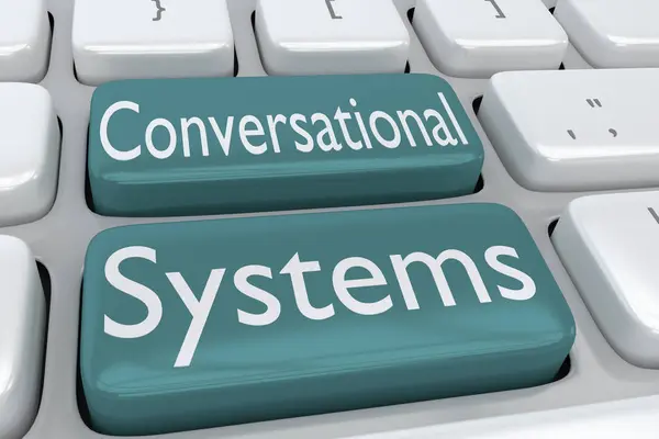 Concepto de Sistemas Conversacionales — Foto de Stock