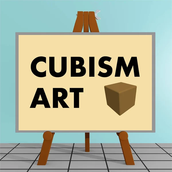 Concetto di arte cubista — Foto Stock