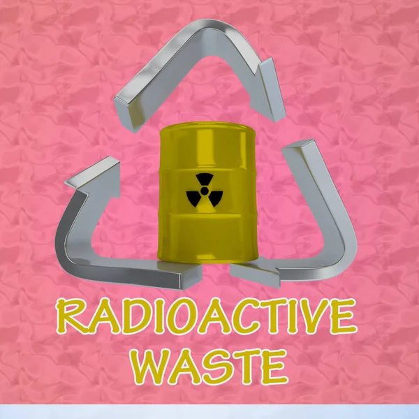 Concept de déchets radioactifs — Photo