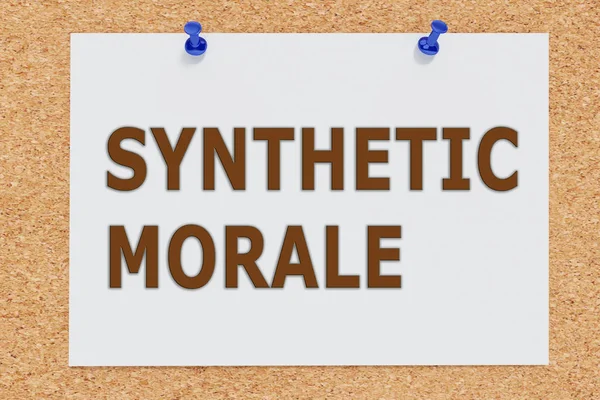 Concetto morale sintetico — Foto Stock