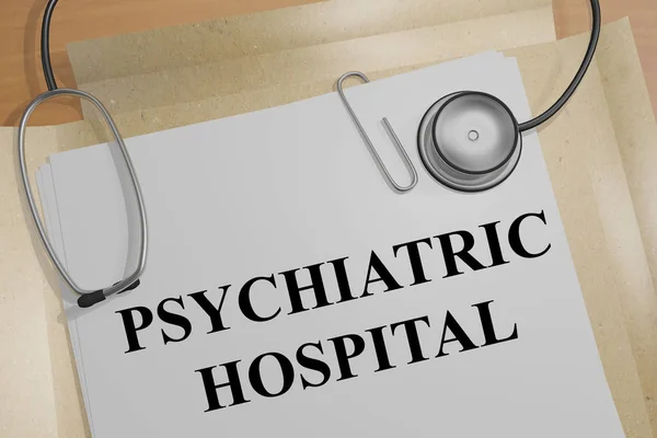 Pojęcie szpitala psychiatrycznego — Zdjęcie stockowe