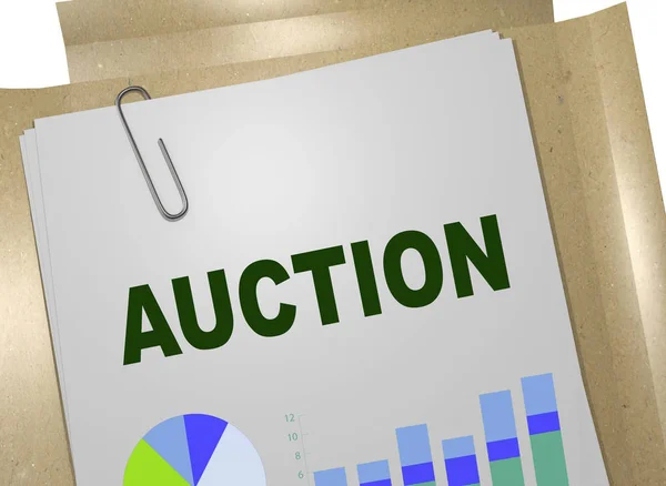Auktion - kommersiella konceptet — Stockfoto