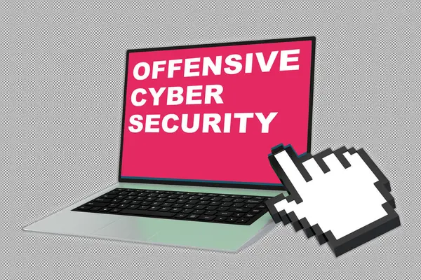 Concept de cybersécurité offensive — Photo