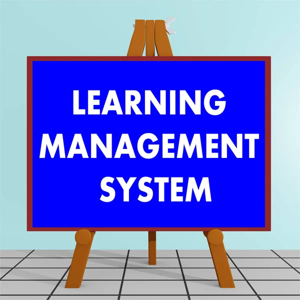 Learning Management System koncept — Stockfoto