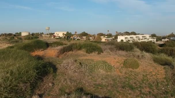 Drone Luchtfoto Beschoten Kibbutz Gaash Israël — Stockvideo