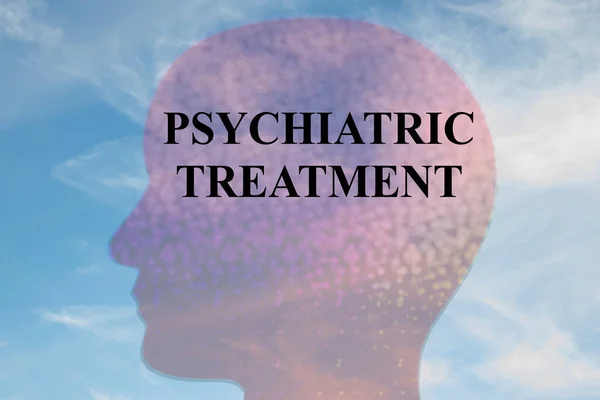 Pszichiátriai kezelés fogalma — Stock Fotó