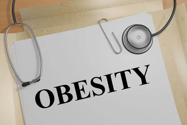 Fettleibigkeit - Gesundheitskonzept — Stockfoto