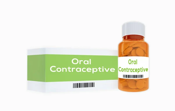 Conceito Contracetivo Oral — Fotografia de Stock