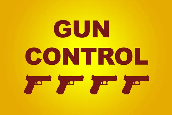 Gun Control concept — Stock Photo, Image