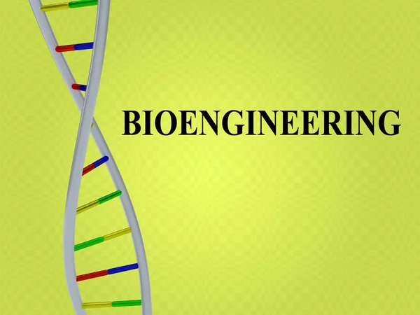 Иллюстрация Сценария Bioengineering Двойной Спиралью Днк Выделенной Бледно Зеленом Фоне — стоковое фото