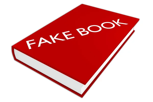 Obrázek Fake Book Skript Knize Izolované Bílém — Stock fotografie